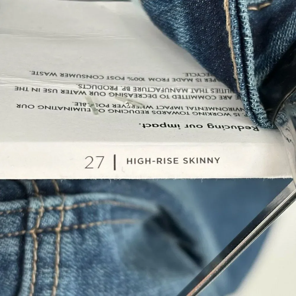 BP Jeans High‎ Rise Skinny Distressed Jeans Size 27 NWT
